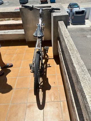 Bicicleta montaña blanca