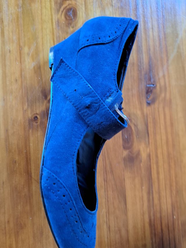 Zapatos Marypaz tacón azul marino