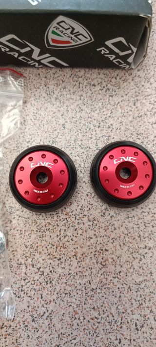 Contrappesi manubrio CNC Racing - Rosso