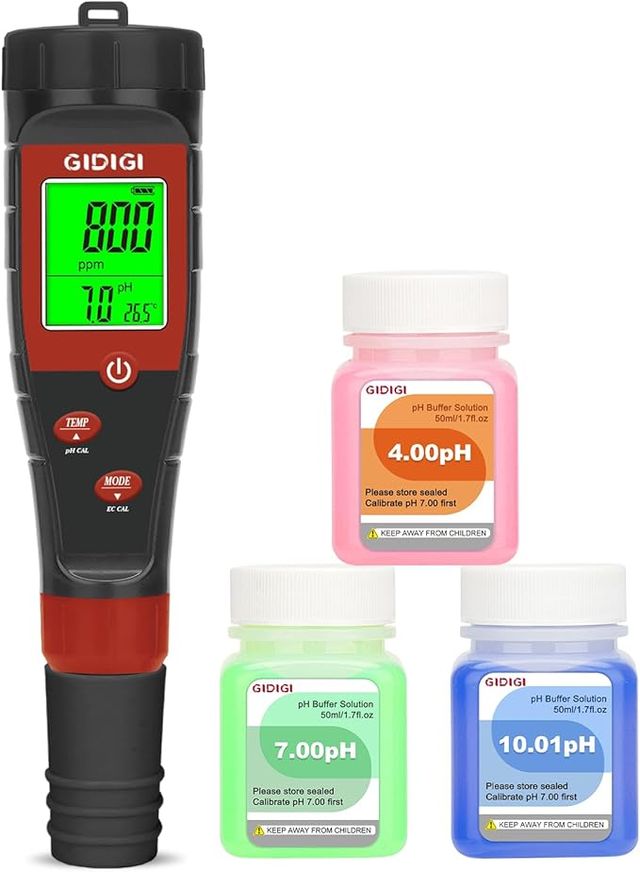 Medidor TDS EC pH GIDIGI 4 en 1