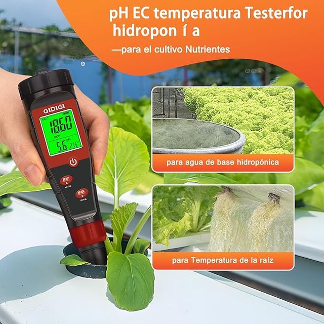 Medidor TDS EC pH GIDIGI 4 en 1