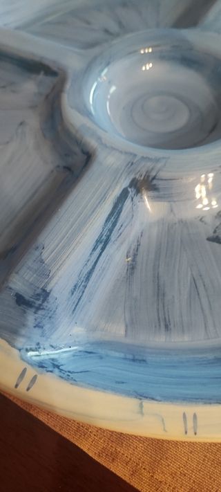 Antipastiera | Piatto da portata blu