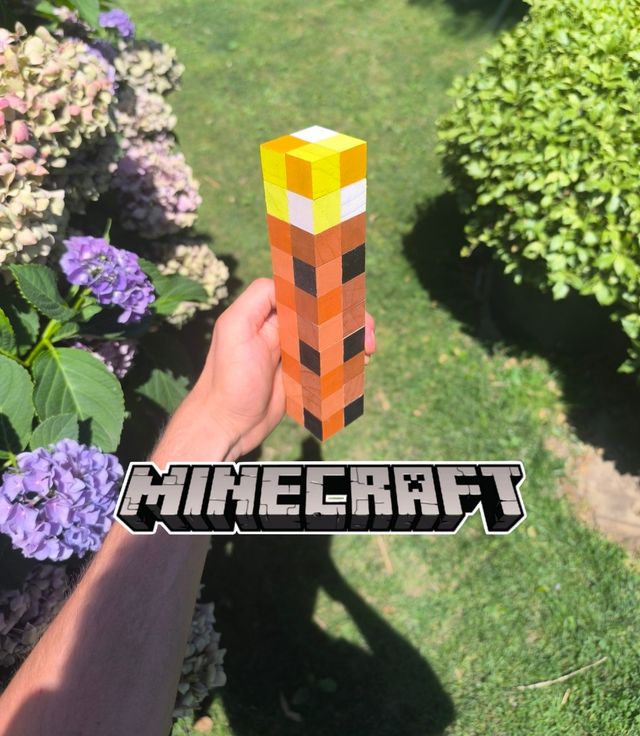 Torcia Minecraft in Legno