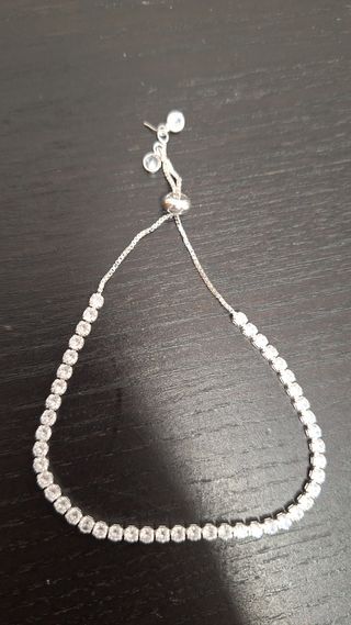 Pulsera tenis plata