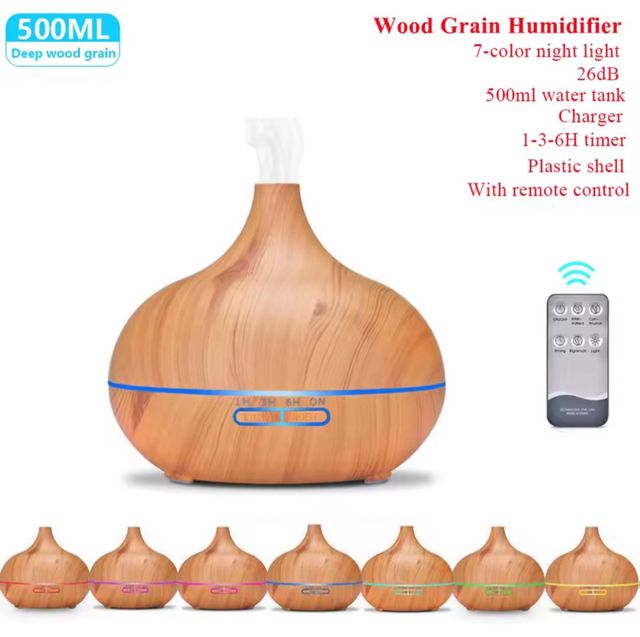 Humidificador Aroma 500ml - Madera