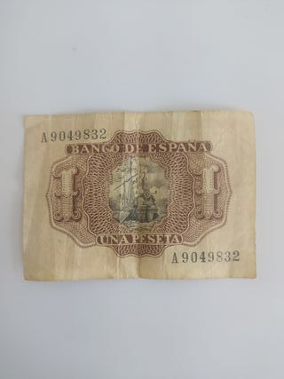 1 Peseta Española 1953 - Billetes antiguos