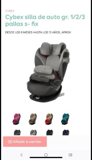 Cybex Pallas-fix Grupo 1-2-3