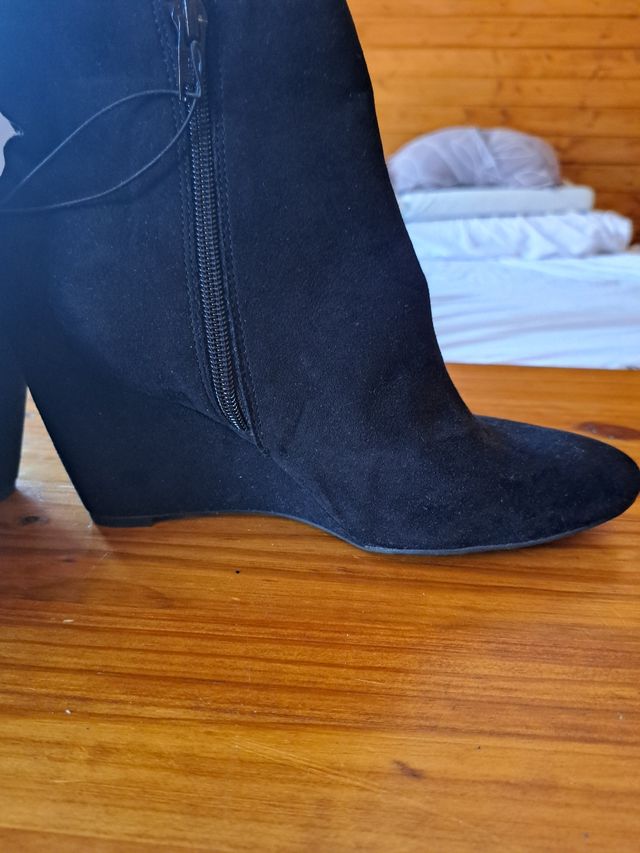 Botas negras tacón - talla 40