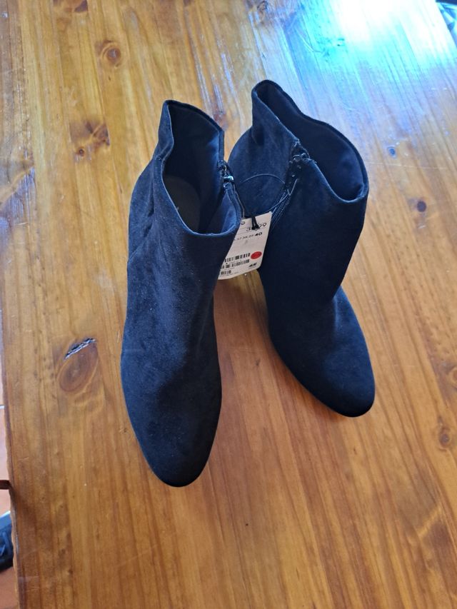 Botas negras tacón - talla 40