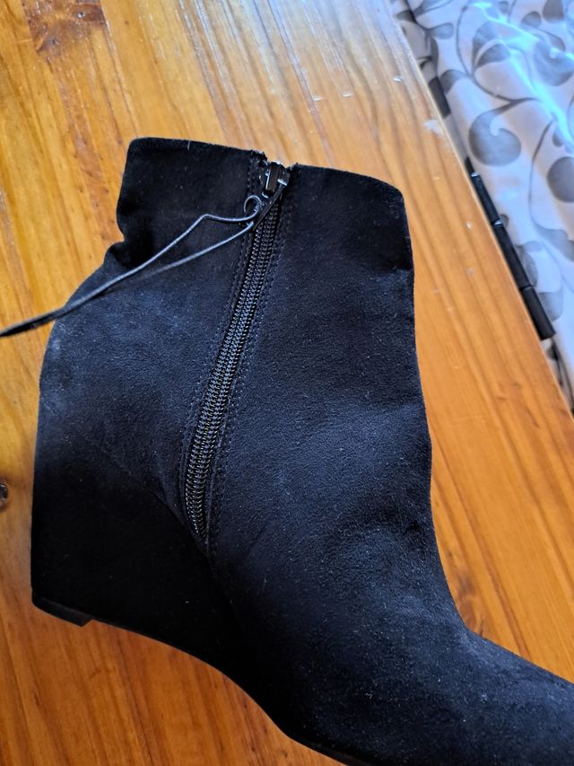 Botas negras tacón - talla 40