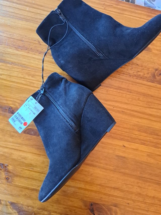 Botas negras tacón - talla 40