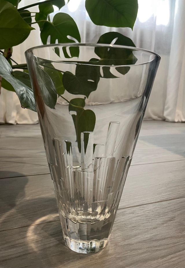 Jarrón cristal Bohemia vintage Nuevo