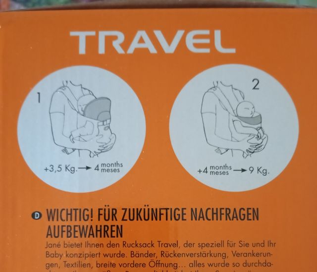 Mochila portabebés Jane Travel