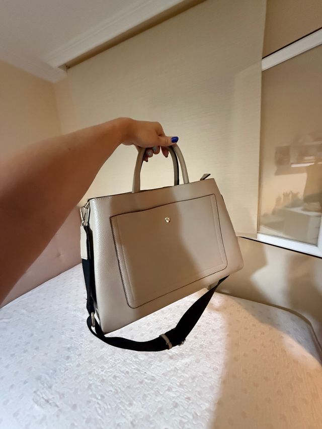 Bolso beige trabajo