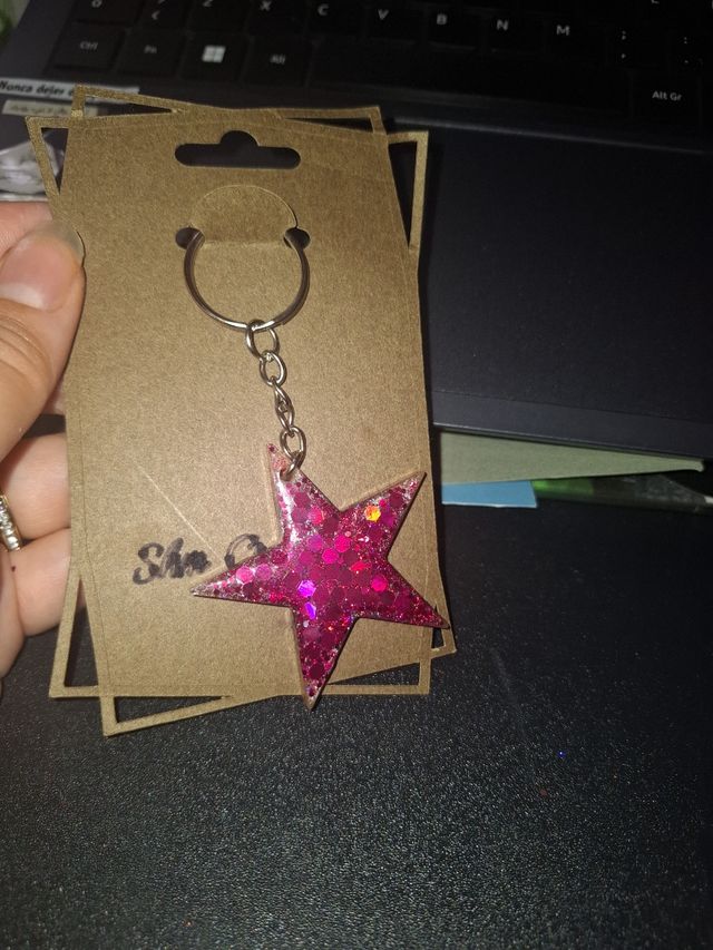 Llavero Mariposa, corazón, estrella..personalizado