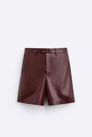 Bermuda piel Zara Nuevo