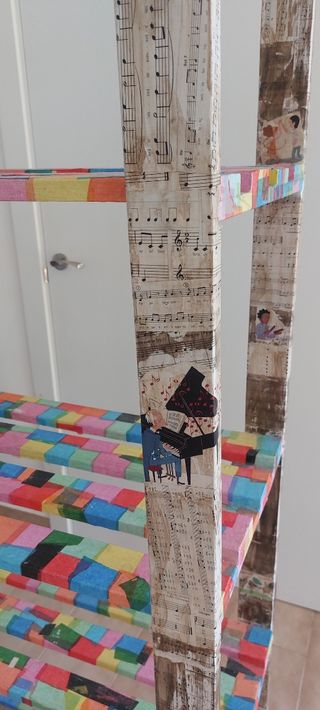 Estantería infantil multicolor, 5 estantes