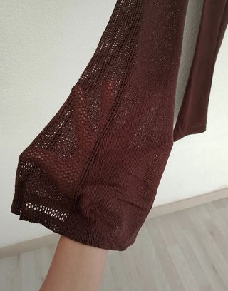 Pantalón acampanado marrón