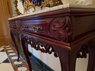 Consola madera - mármol