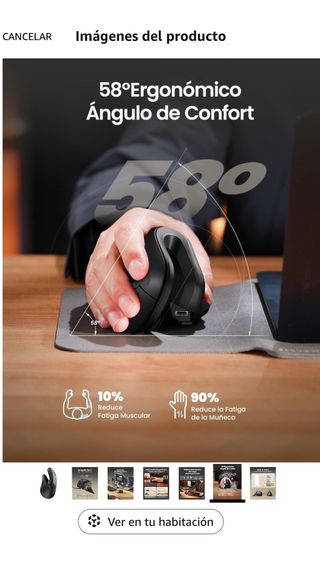 Ratón ProtoArc EM11 - Ergonómico