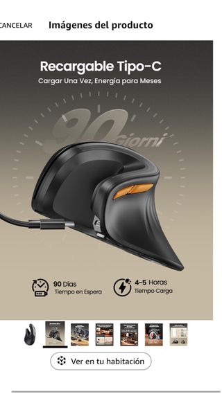 Ratón ProtoArc EM11 - Ergonómico