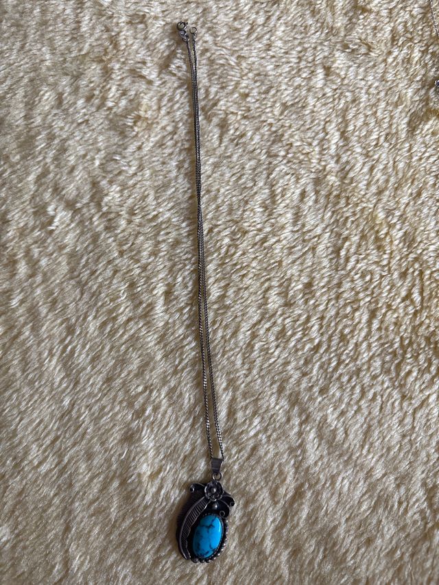 Colgante turquesa plata