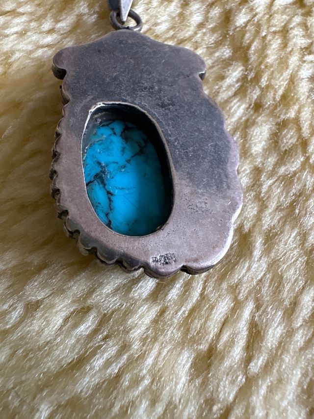 Colgante turquesa plata