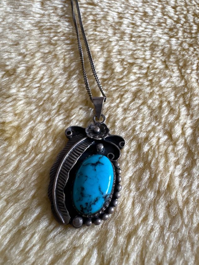 Colgante turquesa plata
