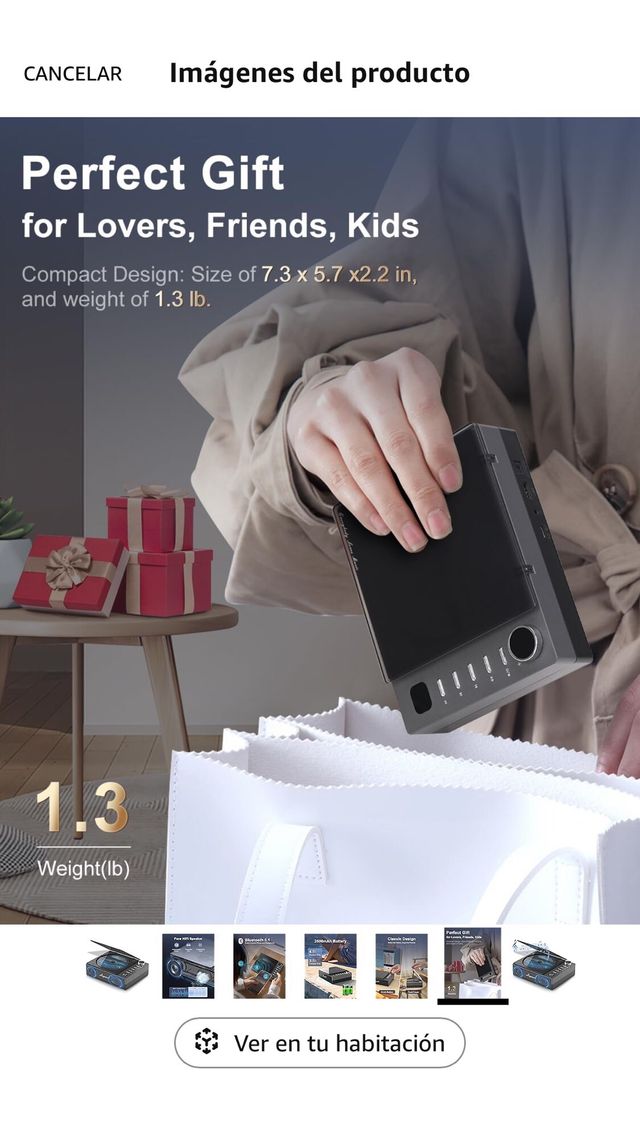 Leapwell Reproductor de CD Portátil - Altavoz HiFi