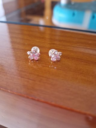 Pendientes flor oro 9k TimeRoad