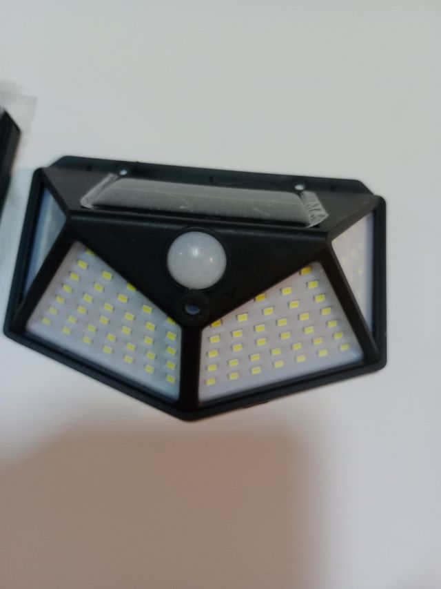 2 Lámparas LED solares grises