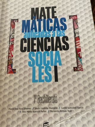 Matemáticas aplicadas a las Ciencias Sociales I...