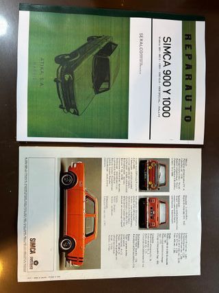 SIMCA 1000 manual taller + catálogo rallye