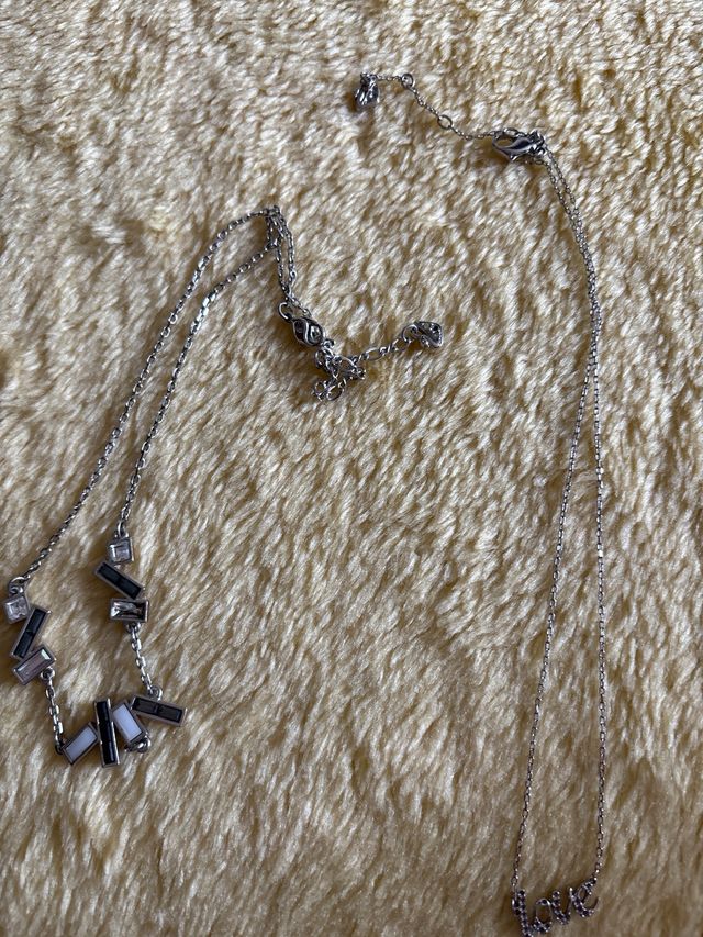 Colgantes Swarovski Plata-Blanco