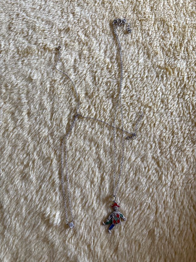 Colgantes plata: payaso & circonita