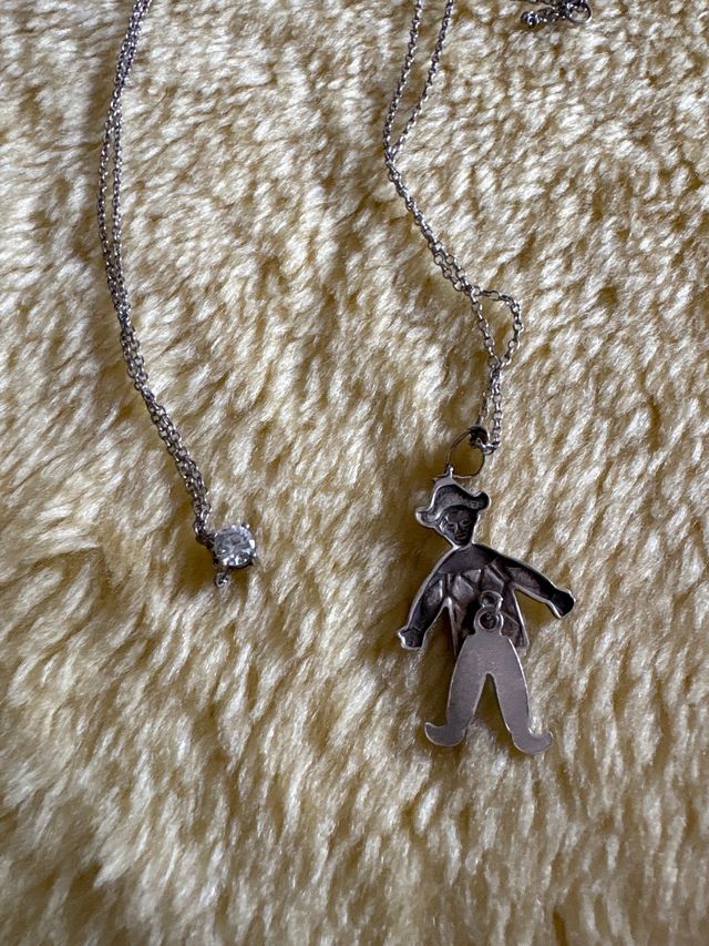 Colgantes plata: payaso & circonita