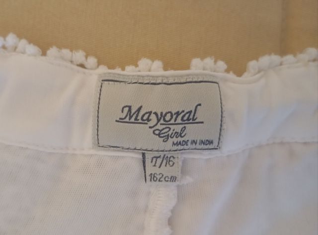 Shorts encaje blanco