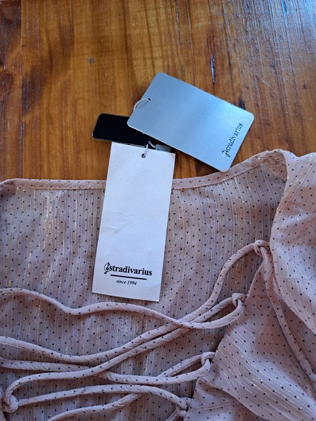 Body Shein rosa transparente talla S