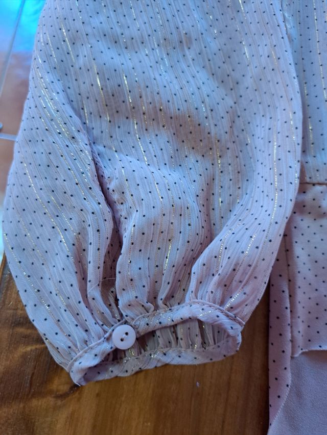 Body Shein rosa transparente talla S