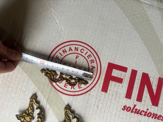 Tiradores antiguos dorados - 4 uds