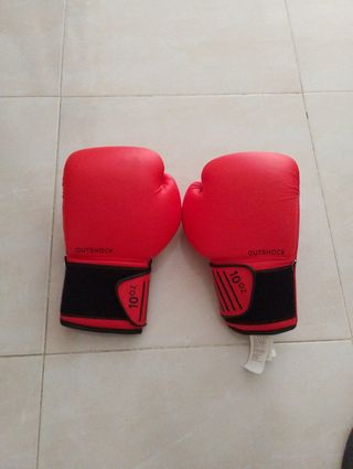 Guantes boxeo OutShock 10oz rojos