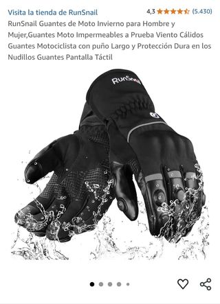 Guantes RunSnail Moto XL Impermeables