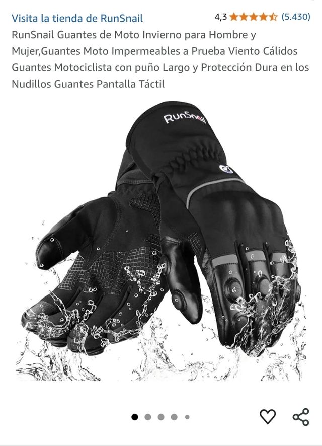 Guantes RunSnail Moto XL Impermeables