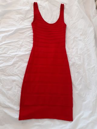 Vestido bandage rojo Mango T.S