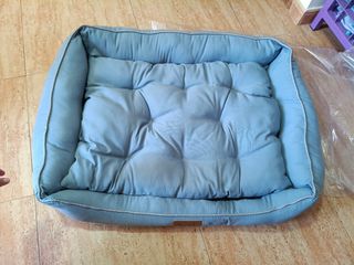 Cama para mascotas grande azul
