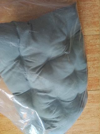 Cama para mascotas grande azul