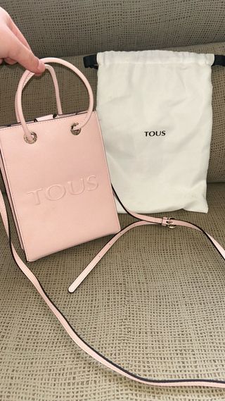 Bolso Tous rosa - bandolera o de mano 