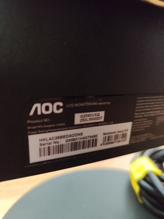 Monitor AOC G2590VXQ 24" Gaming