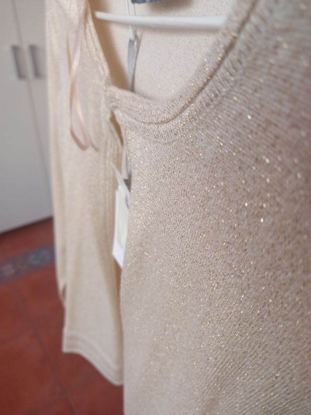 Chaqueta dorada Woman talla S: sisa 40 y 55 cm lar