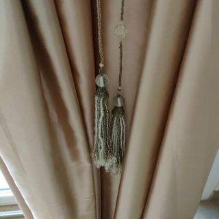 Legante tende beige - cristalli